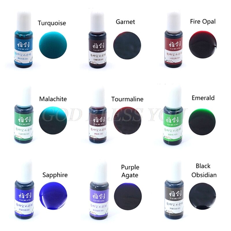 18 Kleuren Epoxyhars Pigment Vloeibare Hars Kleurstof Pigment Hars Kleurstof Dye Hars Sieraden Maken Art Ambachten Gereedschap