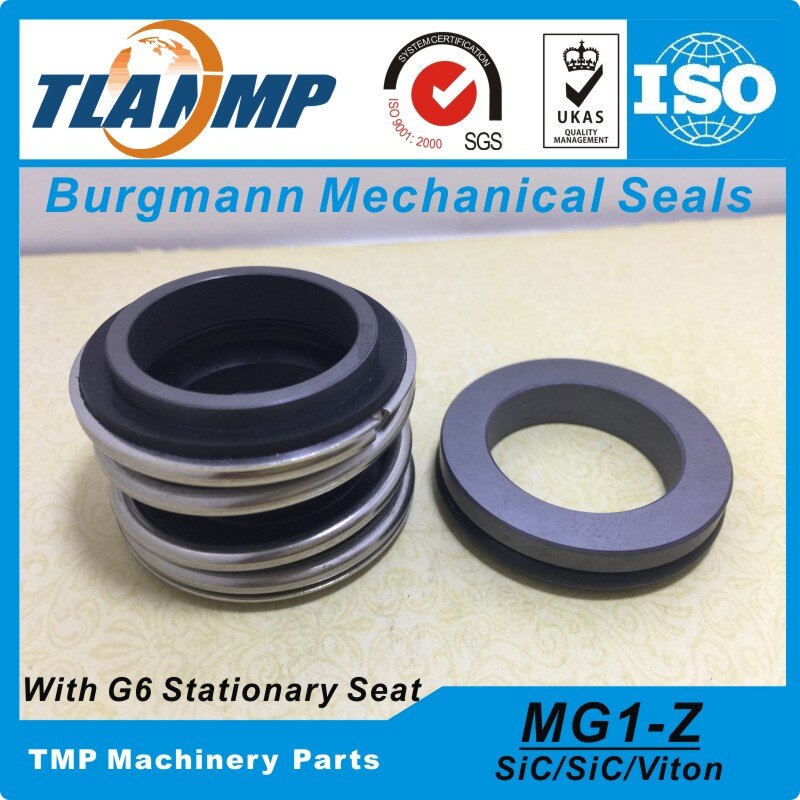 MG1/20-Z (MG1-20 /G6) Burgmann Mechanical Seals with G6 stationary seat (Materia:SIC/SIC/VIT)