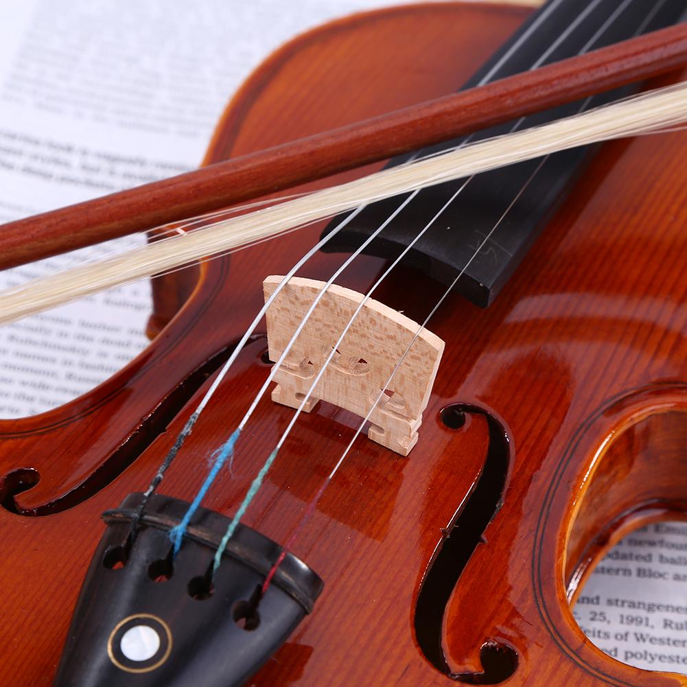 Maple High Hardness Timber Violin Bridge Wooden Decorative Pattern Violin Bridges Musical Instrument Prodcuts
