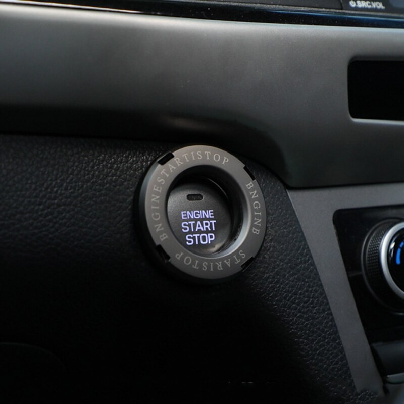Rotary Push Start Button Cover Auto Spin Engine Start Stop Button Cover Ignition Protective One Key Start Button Cover