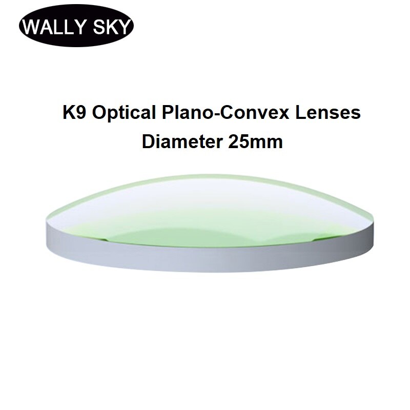 K9 Optische Platbolle Lenzen Ongecoat BK7 Sferische Bolle Lens Diameter 25 Mm Optische Experiment Focus Lens Experiment Tool