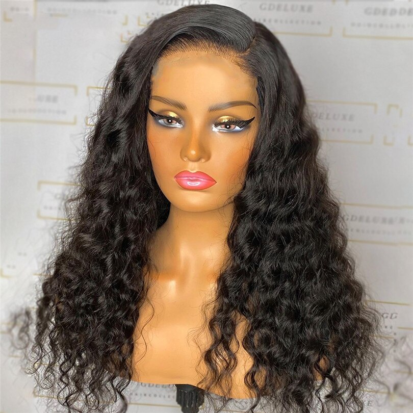 Long Curly Wig Machine Made Loose Curl Synthetic Wigs for Women Heat Resistant Fiber Natural Looking Wig