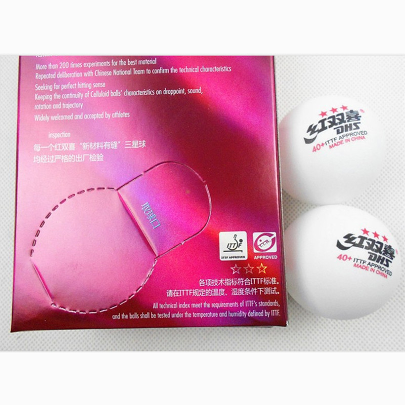 6 Stks/doos Top Brand Materiaal Pingpong Bal Met Naad 40 + Acetaat Fiber Ping Pong Ballen Officiële pingpong Bal