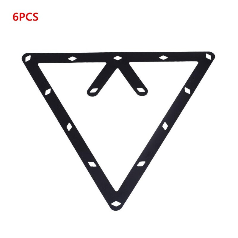 6pcs Nine Balls / Black Eight Pendulum Ball Paper Magic Billiards Ball Rack Positioning Table Sticker Template