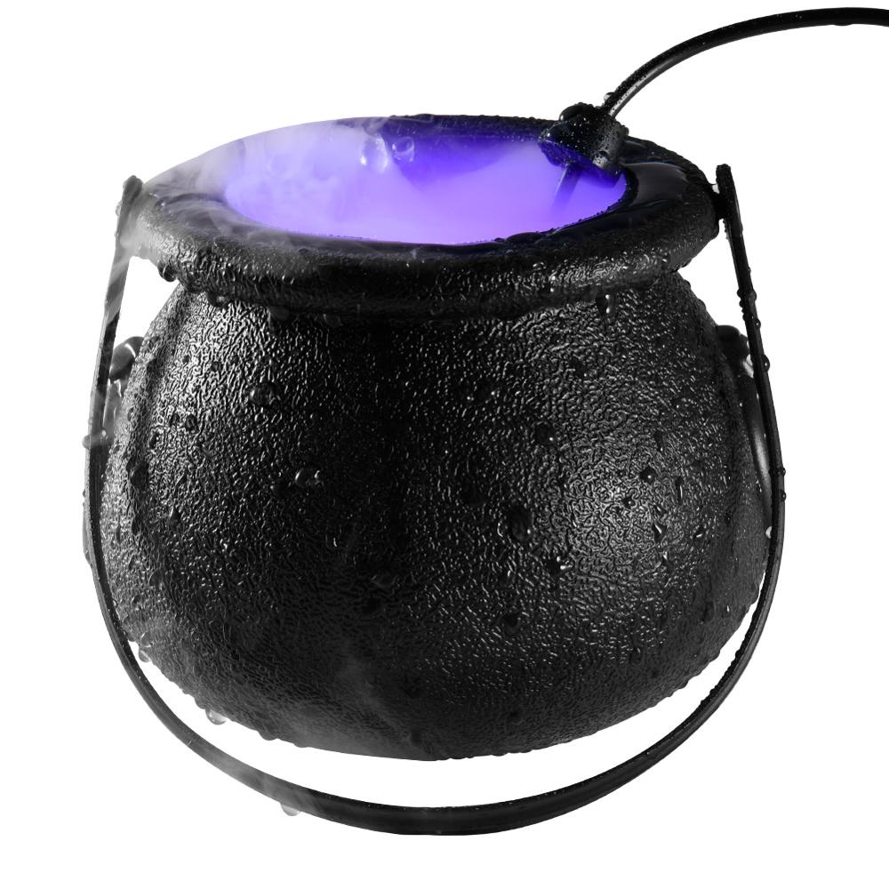 Halloween fumée Machine chaudron monsieur brumisateur fumée brouillard Machine LED à couleur changeante humidificateur Halloween fête effrayant accessoires