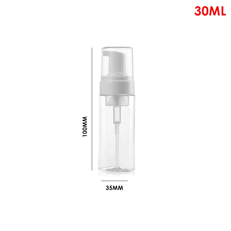 150/100/60/30ML Leere Kunststoff Schäumen Hand Seife Spender Schaum Pumpe Flasche Schlecht Kunststoff Flasche transparent Mit Flach Kopf: 30 ml