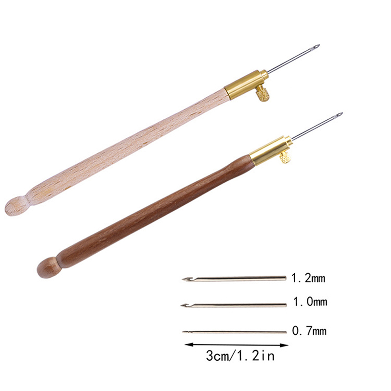 1impostato ricamo francese uncinetto fai da te punto croce a mano tutto'uncinetto 3 aghi per cucire a mano a maglia manico in legno tutto'uncinetto