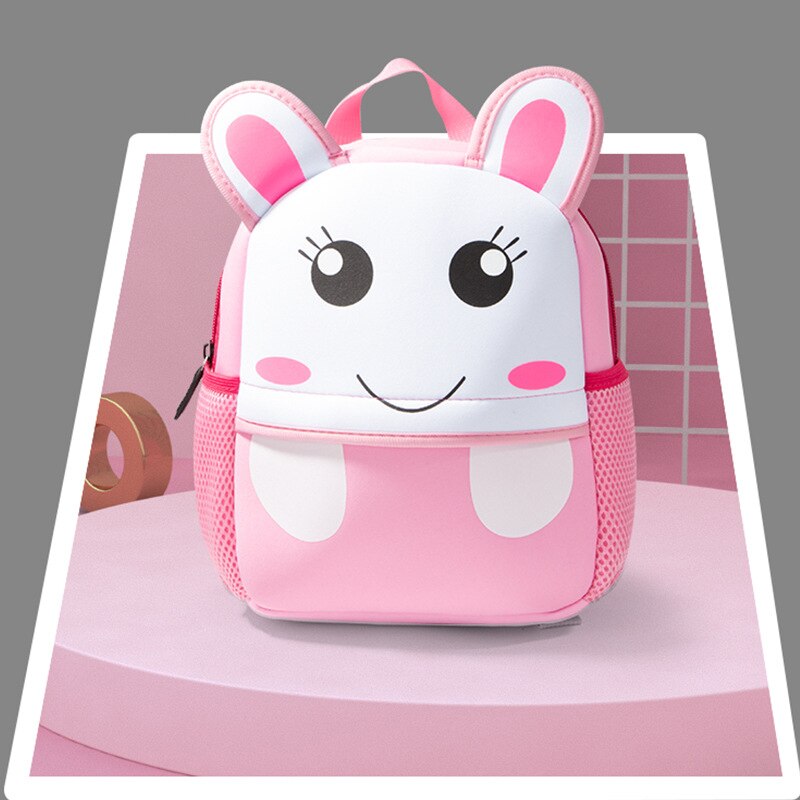 Leuke Kid Peuter Schooltassen Rugzak Kleuterschool Kinderen Meisjes Jongens Schooltas 3D Cartoon Dier Zak: Small Rabbit