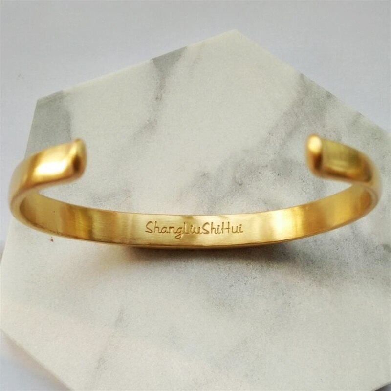 Vintage Stainless Steel Bracelet Men Titanium Steel Heavy Cuff Bangle Love Bracelets & Bangles Men Jewelry pulseira masculina