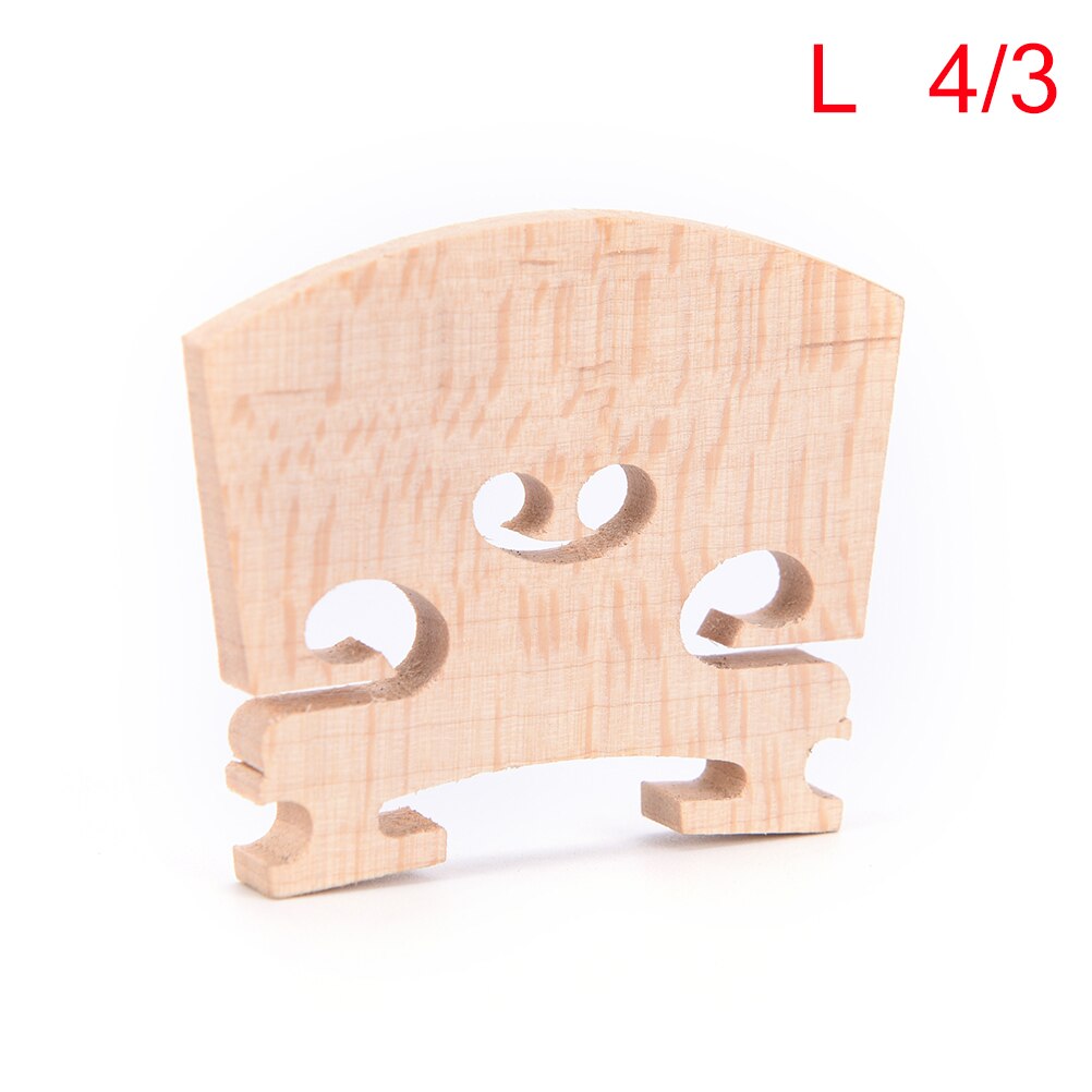 Houten Akoestische Viool Bridge Maple Viool Code Muziekinstrument Accessoire Voor Maat 1/4 1/2 3/4 4/4: L