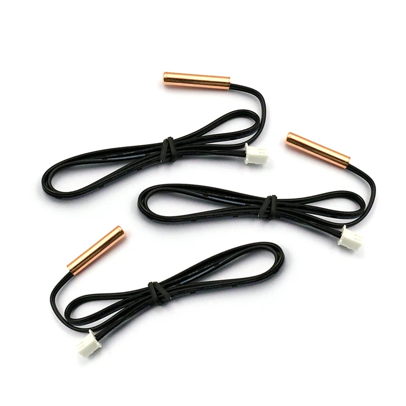 5PCS Klimaanlage Temperatur Sensor 5K 10K 15K 20K 25k 50K Klimaanlage Rohr Sensor gummi Kopf Kupfer Kopf