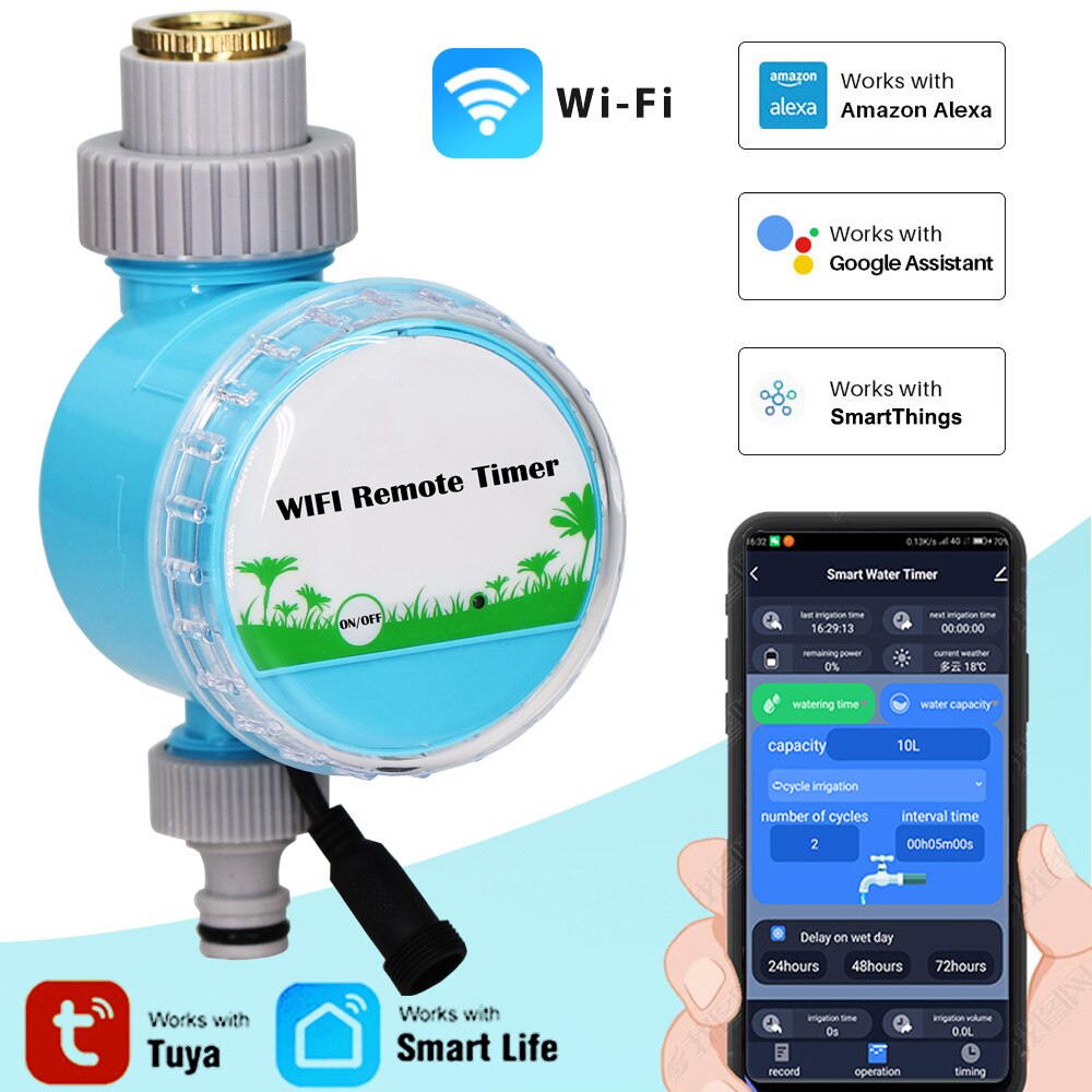 WIFI Garten Bewässerung Timer Gewächshaus Anlage Bewässerung Automatische Wasser System Regler Smartphone Fernbedienung Topf Sprinkler