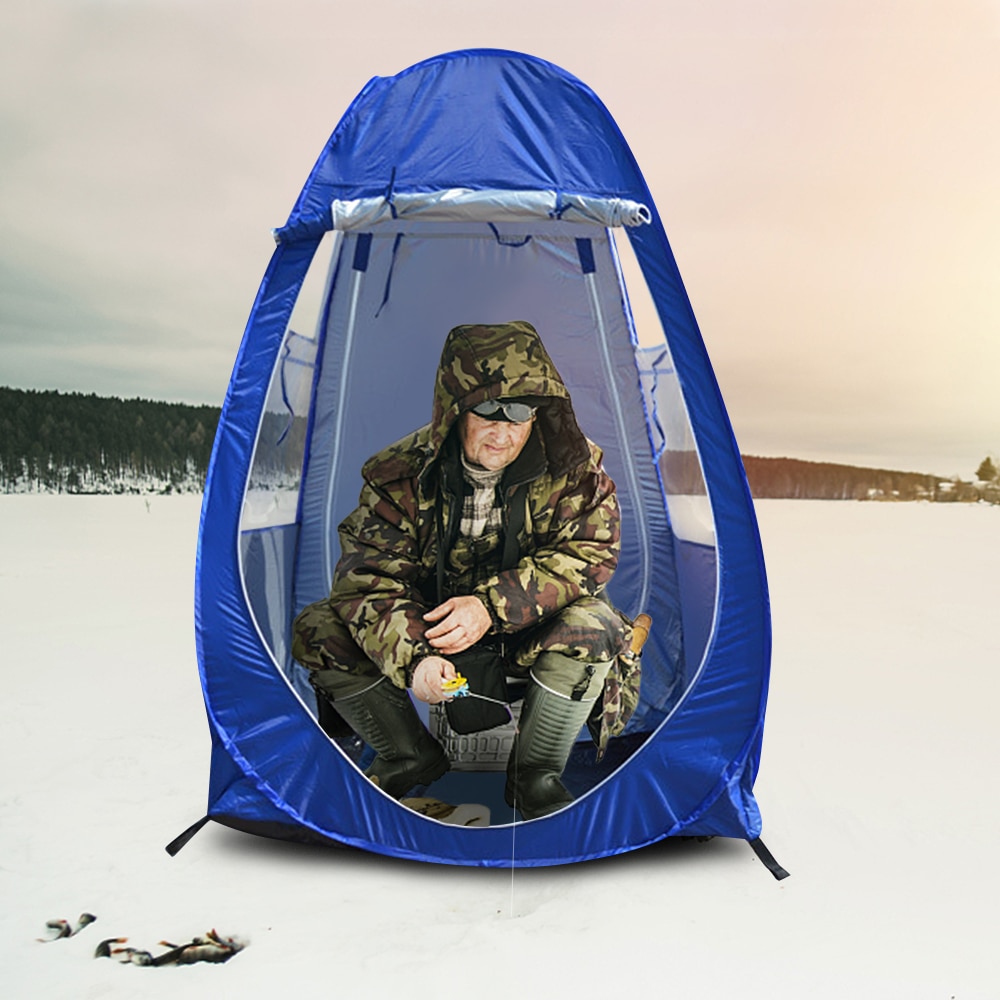 Ultralette vinterfisketelt bærbar enkelt pop up automatisk telt vandtæt uv udendørs vandring strand camping telt rejsehave