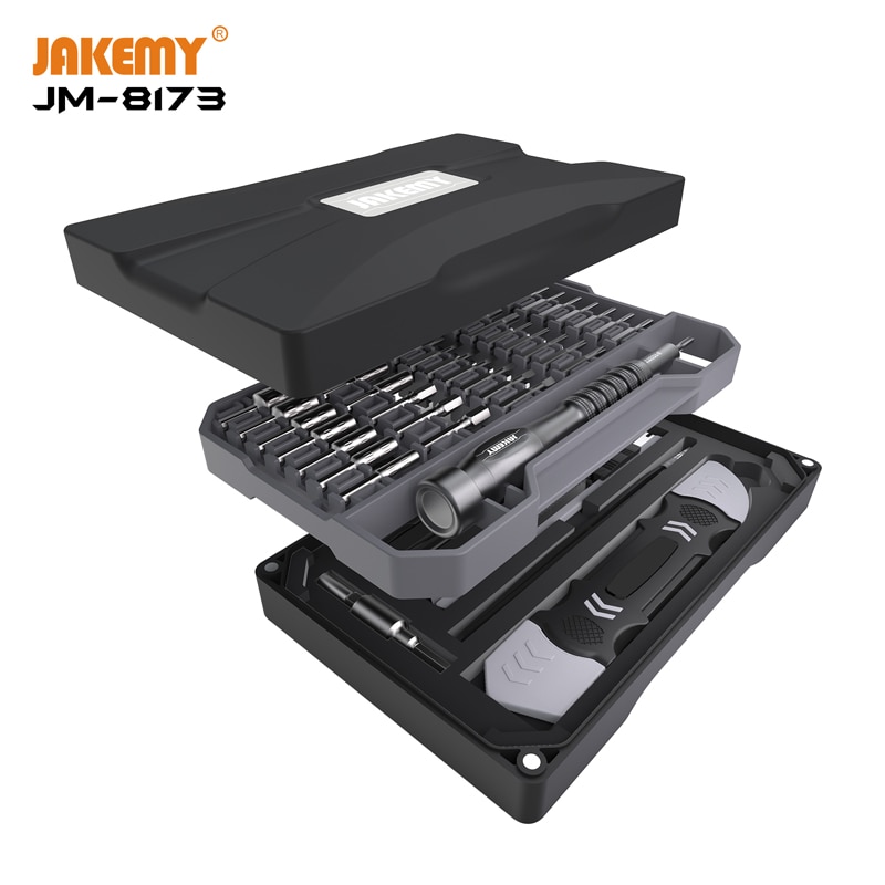 Jakemy JM-8173 Originele Precisie Schroevendraaier Repair Tools Set Met Magnetische Bits Voor Telefoon Tablet Elektronische Diy Reparatie