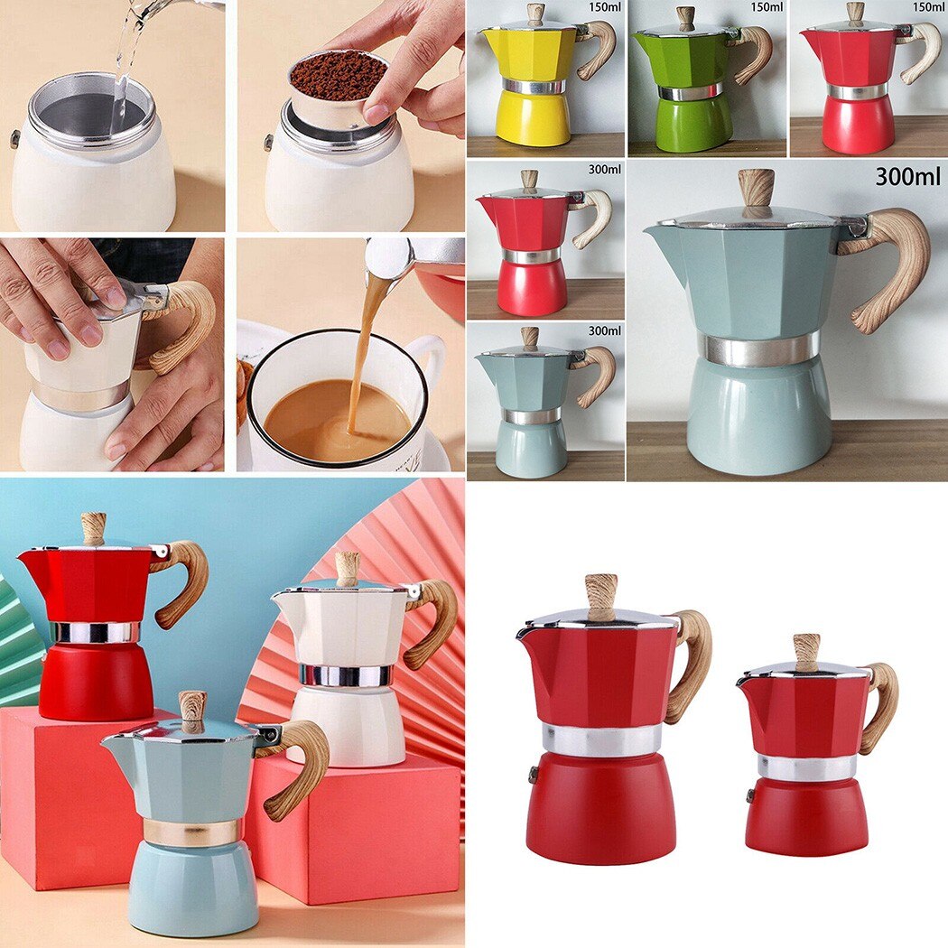 Moka Koffie Pot Aluminium Mokka Espresso Percolator Pot Koffie Waterkoker Cafetera Home Cafe Koffie Maker Tool