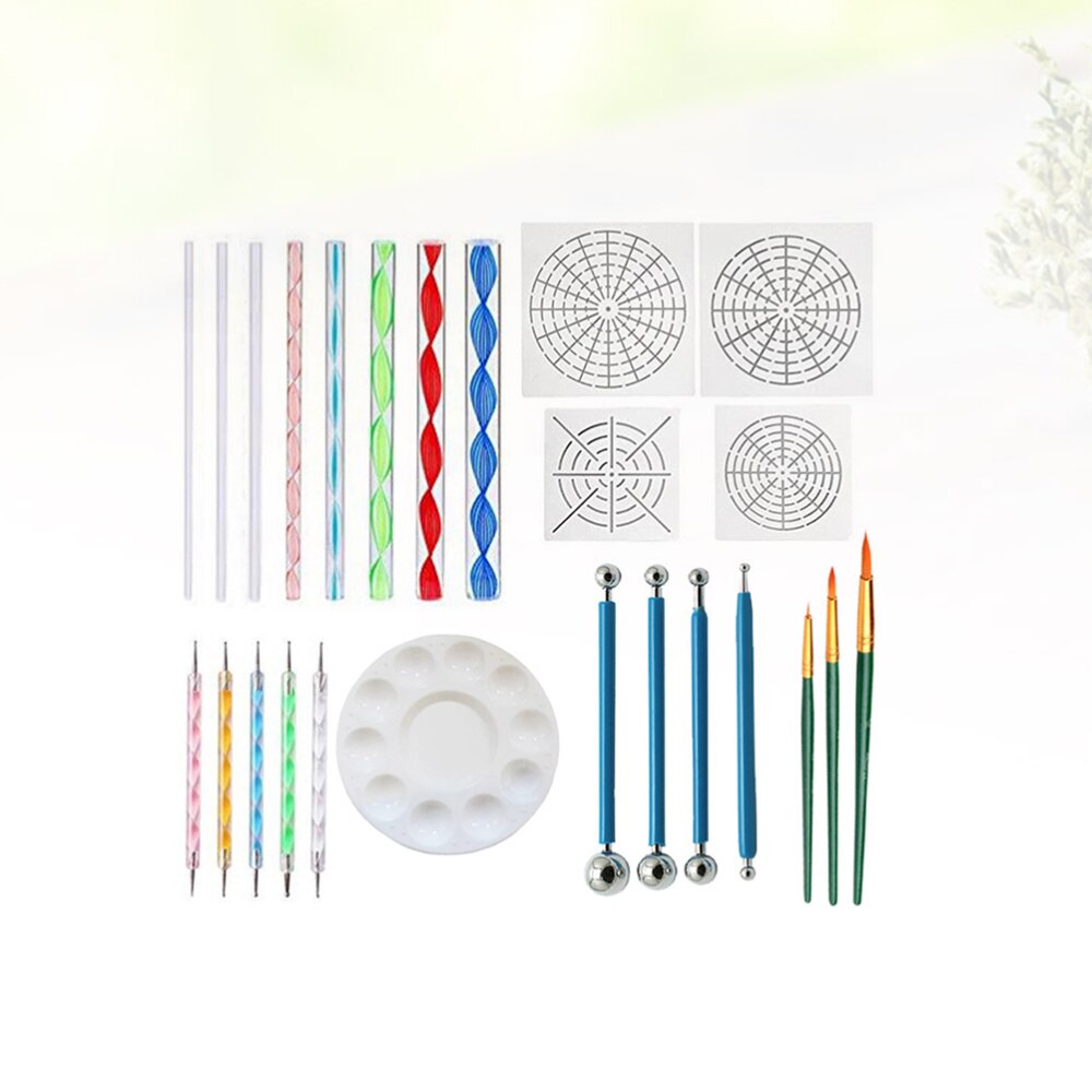 25Pcs Embossing Stylus Set Met Verschillende Grootte Puntjes Pen Tool Stylus Voor Carbon Transfer Papier Schilderij Aardewerk Klei Indentati