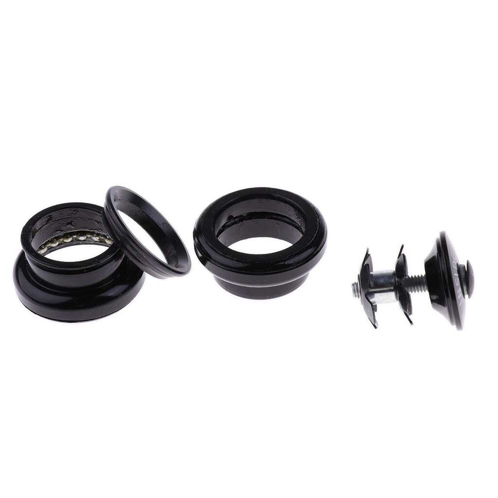 Bike Headset Road Bicycle Threadless Headset Parts Black Sturdy and Durable