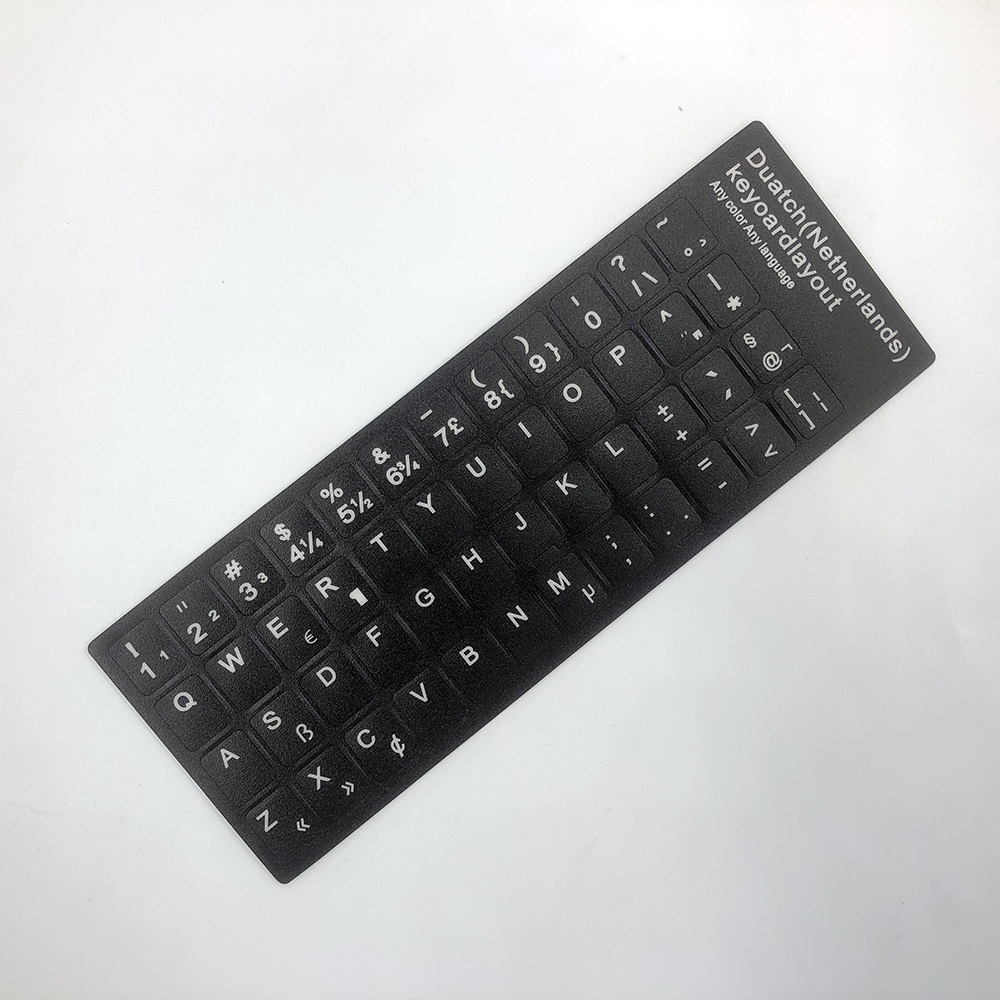 Schwedische polnische Farsi Niederländisch Italiano Deutsch Ungarisch Türkisch Dänisch Tastaturaufkleber Buchstaben-Alphabet-Layout: Orange