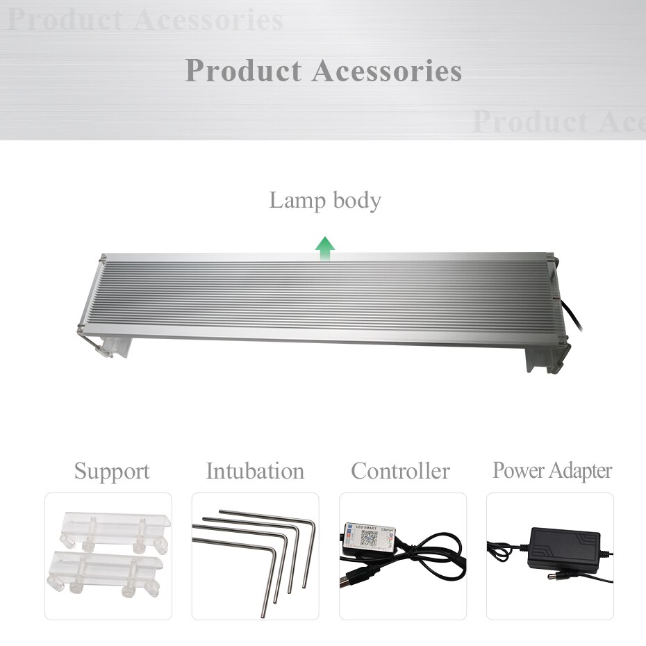 Rgb marine akvarium led belysning akvarium led akvarie lys clips beslag led lamper til akvarium led lys til akvarium 60cm