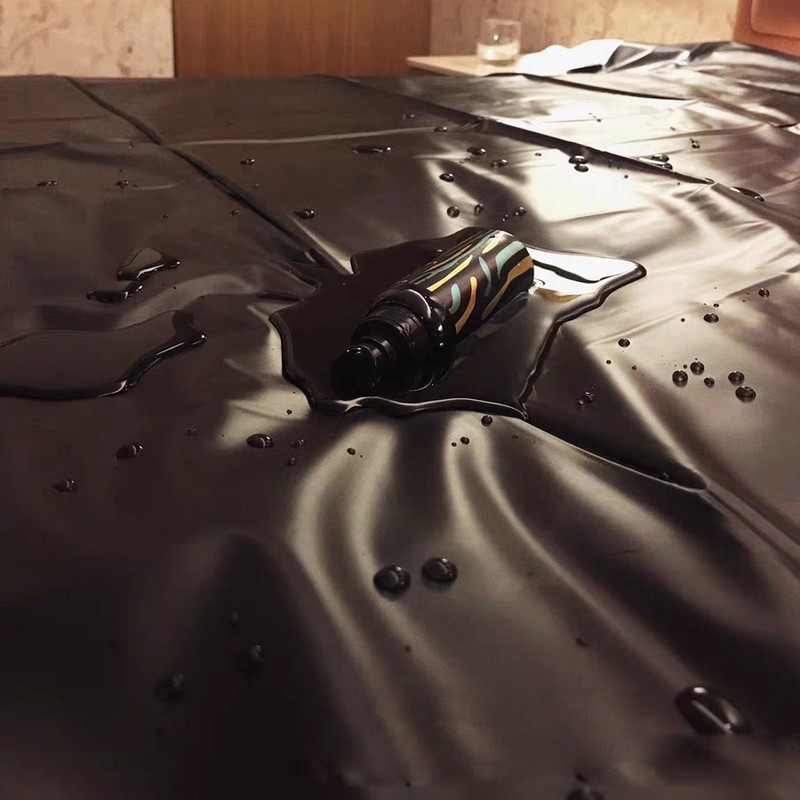 Leather Waterproof Bedding Pvc Vinyl Couple Cushion Mat Bed Sheet Allergy Relief Bed Cover Sheets For Adult Couples Play SPA
