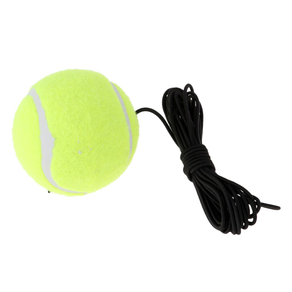 Enkel tennistreningsball og elastisk snor for innendørs/utendørs trening