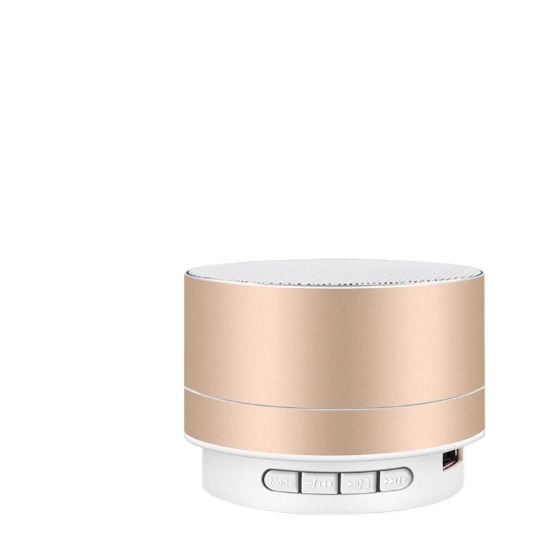 Bærbar mini bluetooth-højttaler super bas subwoofer trådløs bluetooth-højttaler trådløs højttaler: Guld