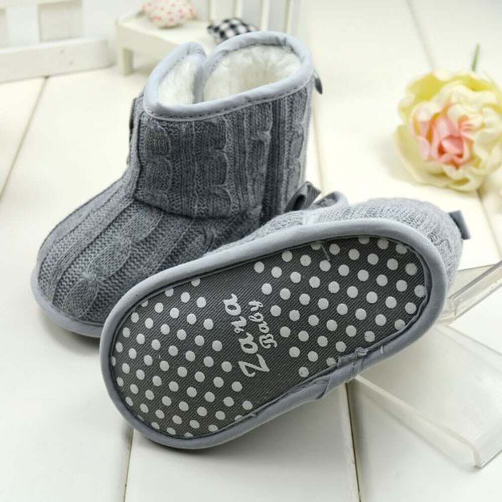 TELOTUNY-bottes à semelle souple | Bottes pour bébé, à nœud papillon, chaussures chaudes d'hiver, chaussures d'hiver confortables, bottes de berceau