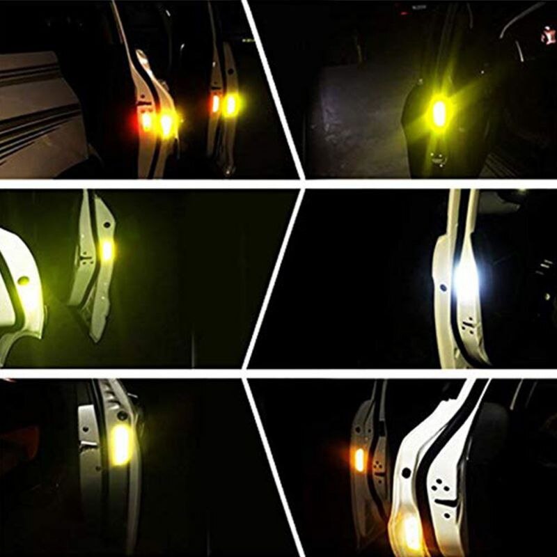 Bilstyling for ford focus 2 3 fiesta mondeo bmw kuga kia rio ceed sportage reflekterende dør åpen klistremerker tilbehør