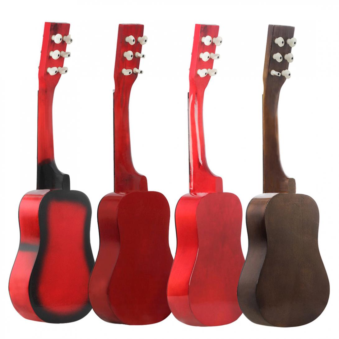 Akustisk Gitarr - 25 Tum Basswood - 12 Band - 6 Strängar - Leksakgitarr för Barn & Nybörjare