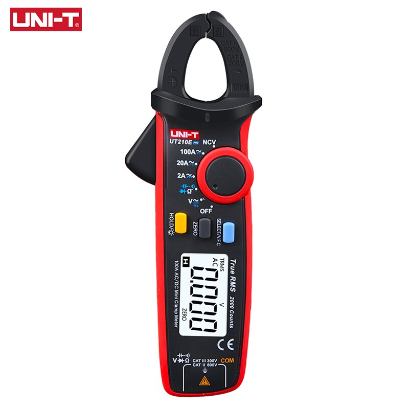 UNI-T Uni T UT210E Pro Digitale Ac Dc Stroomtang Meter True Rms Tang Ampèremeter Multimeter Weerstand Frequentie Tester