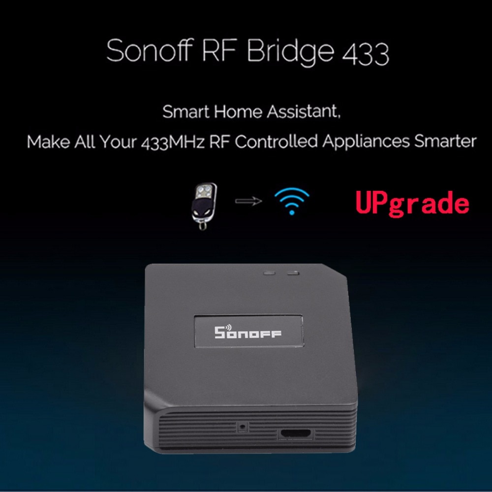 Smart Home Automation Sonoff RF Bridge WiFi 433 MHz Universal Switch Intelligent Domotica Wi-Fi Remote RF Controller