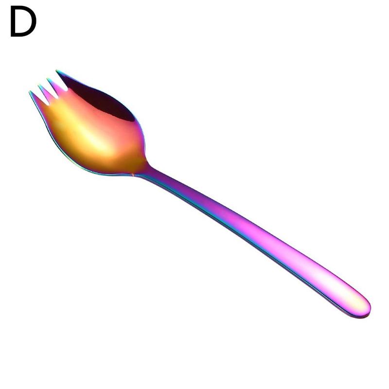 1pc Salad Spoons Steel Spoon Set Cutlery Gold Set Unique Lettuce Unique Cutlery Spoon Gold Tablewellware Dessert W7b9: D