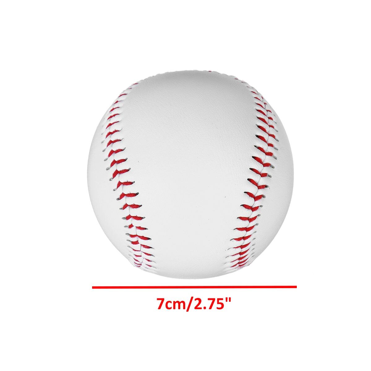 6 Piece 2.75" White Base Ball Baseball Practice Trainning Softball Sport Team Game .