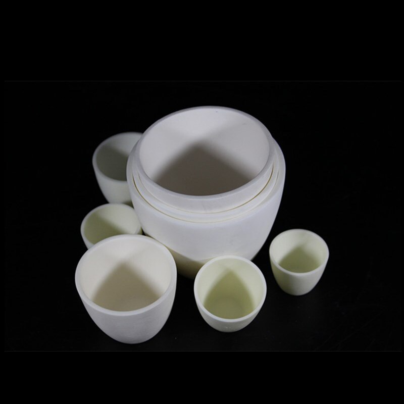 Creuset en alumine 99.3% avec couvercles | Creusette cylindrique en corindon/creusette en céramique de 5ml