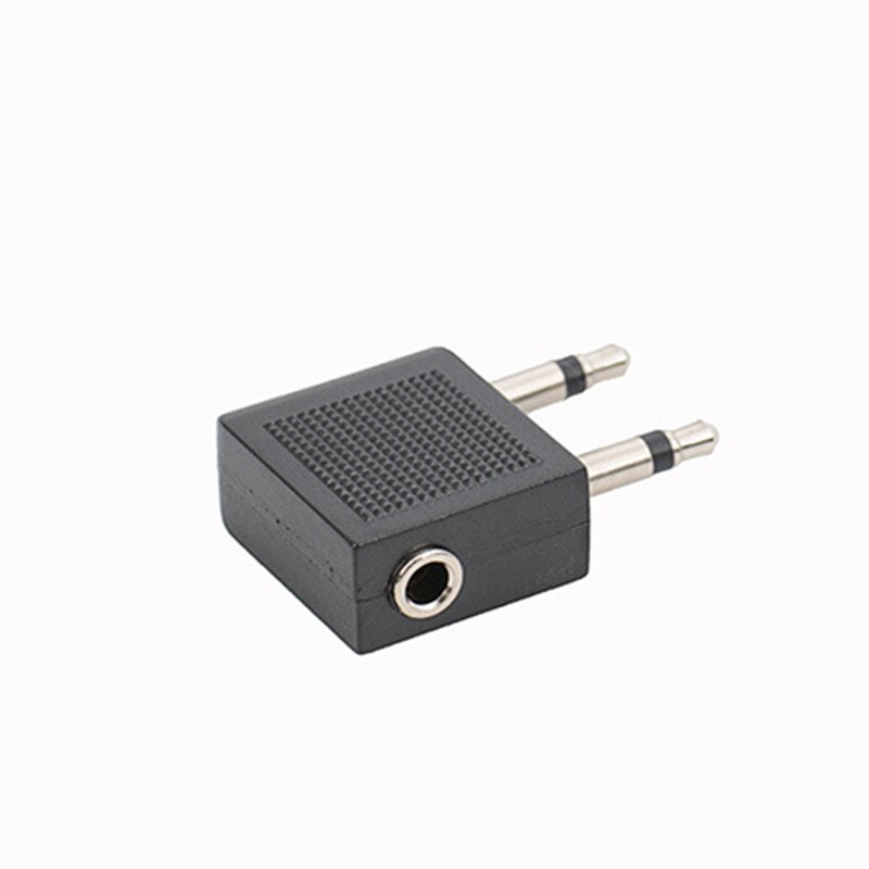 1Pcs Universal 3.5mm Airplane Airline Headphone Earphone Headset Jack Audio Adapter Converter Connector