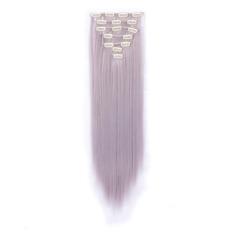 Valenwigs Synthetisch Haar Extensions Clip In Hair Extensions 22 "130G Clip Op Hair Extension Straight Kleurrijke Haarstukken Cosplay: 3904