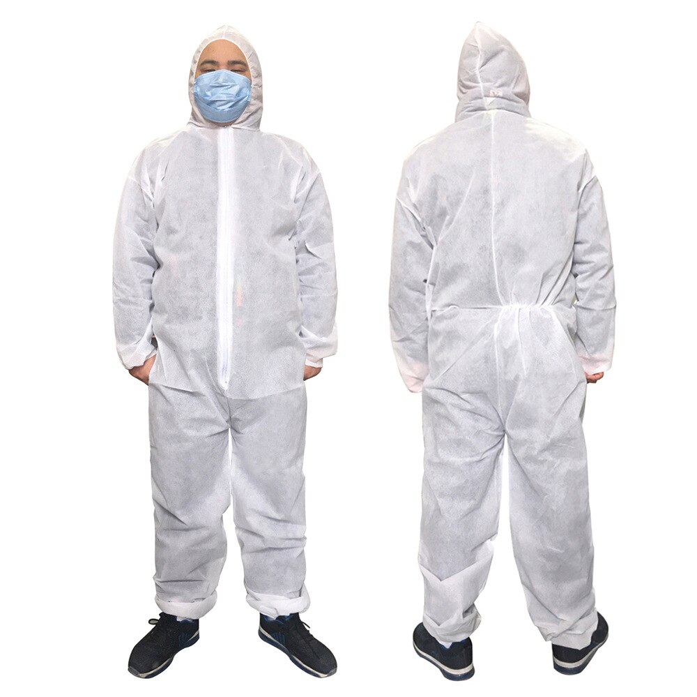 Multifunktionel engangsbeskyttende åndbar støvtæt sikkerhedstøjarbejde spary malingstøj overall suit / xl / xxl