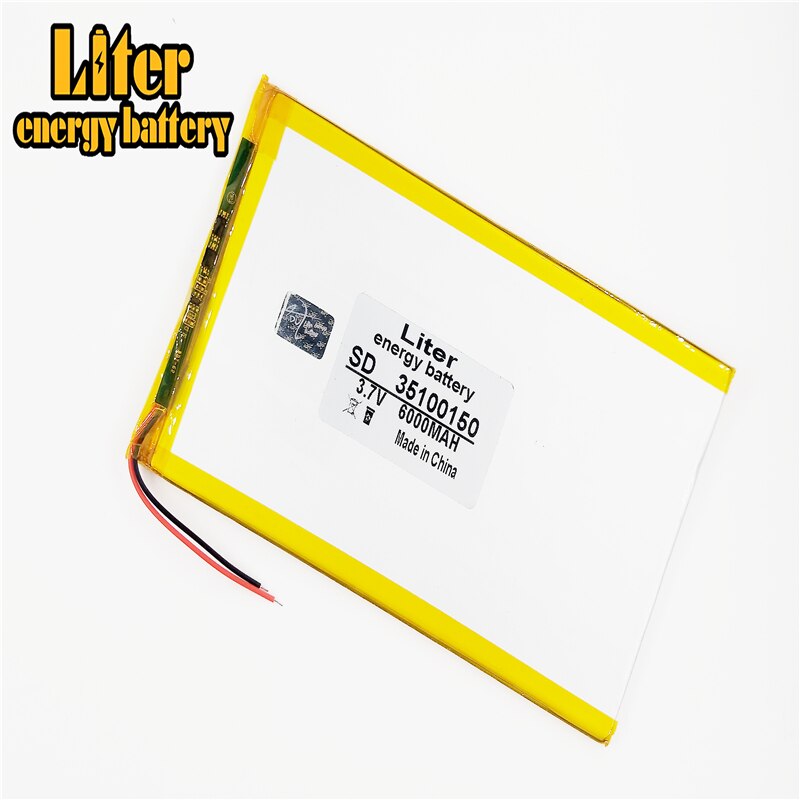 35100150 tablet-akkus, kapazität 3.7v 6000 , universeller lithium-ionen-akku für  pc 8 9 zoll-tablets