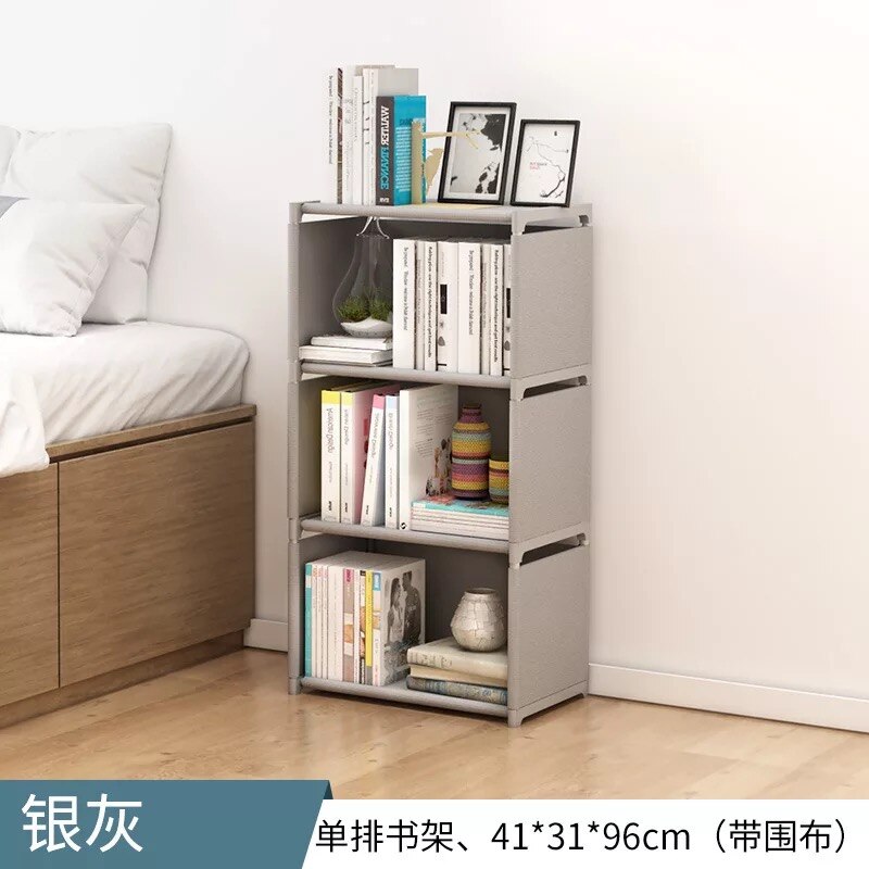 2/3/4 schicht Montiert Bücherregal Ecke Schrank Kleinigkeiten Buch Lagerung Organizer Einfach ziehen um Regal Bücherregal freundlicher Wohnkultur: 07