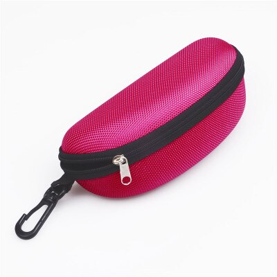 Rits Glazen Doos Draagbare Zonnebril Leesbril Carry Bag Eyewear Accessoires Draagbare Zonnebril Case: Rosy