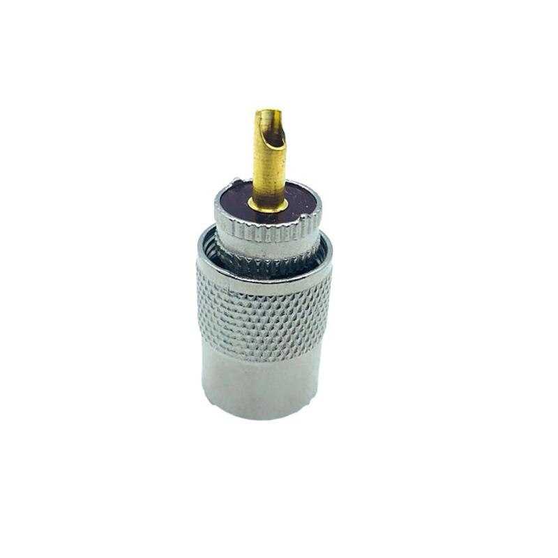 10 pces uhf pl259 macho torção-em conectores rg8 rg58 rf coaxial antena cabo cabo adaptador plug