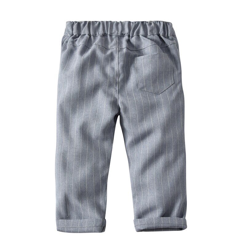 Baby Boys Clothes Sets Kids Gentleman Formal Dress Suit Bow Tie Shirt+Pants 4 PCS Children Wedding Party Costume 1-6 Years