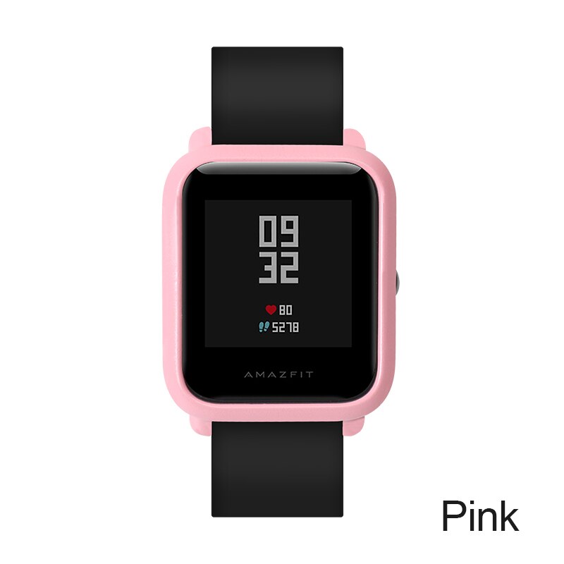 SIKAI fallen für Xiaomi Amazfit Bip bisschen Tempo Lite Jugend Uhr fallen Abdeckung Schutzhülle für Xiaomi Amazfit Clever Uhr fallen: Rosa