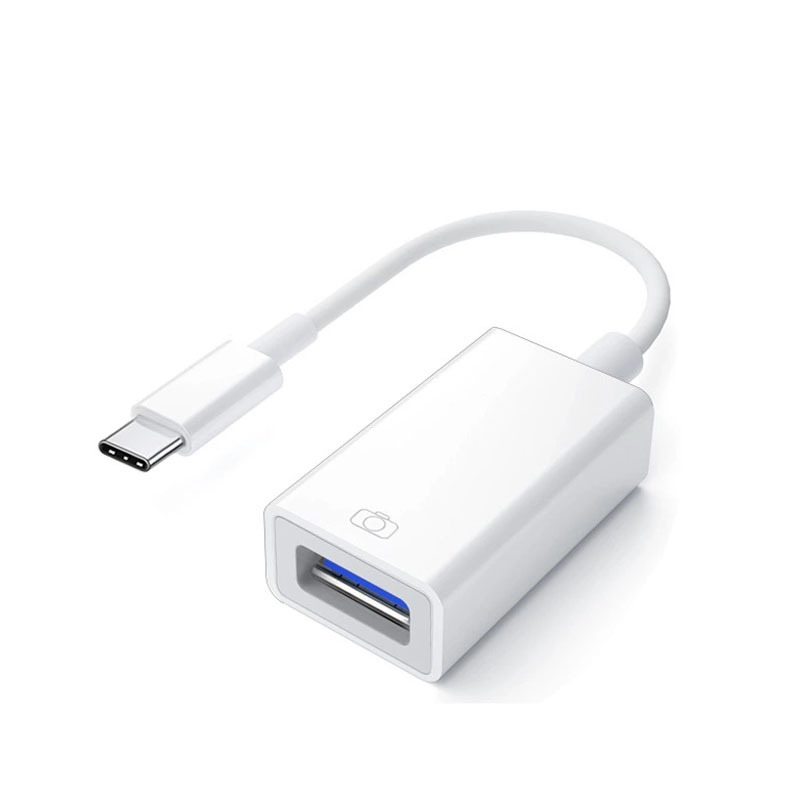 OTG-Adapter Blitz zu USB OTG-Adapter für IPhone Maus Tastatur Aufladen U Disk Kamera Kartenleser Datenkonverter iPhone Otg: Schwarz