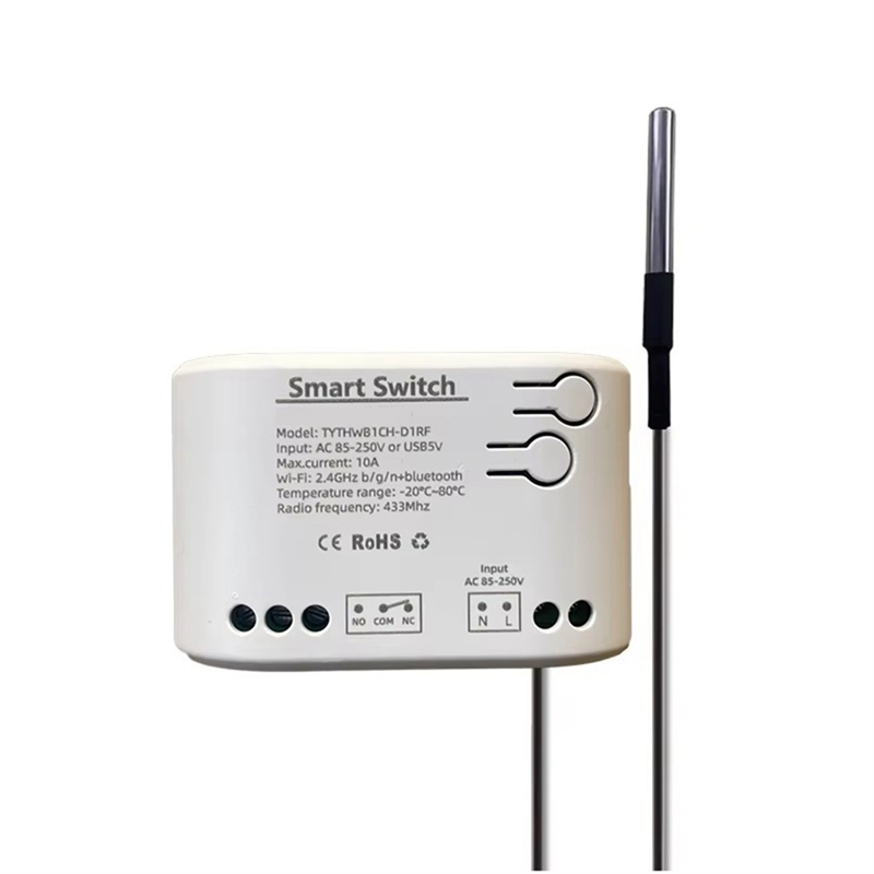 ABAC-accorto Interruttore di Temperatura Interruttore Intelligente con Sensore di Temperatura Tuya Wifi Interruttore Wifi Interruttore Relè Tuya accorto interruttore AC 85-25