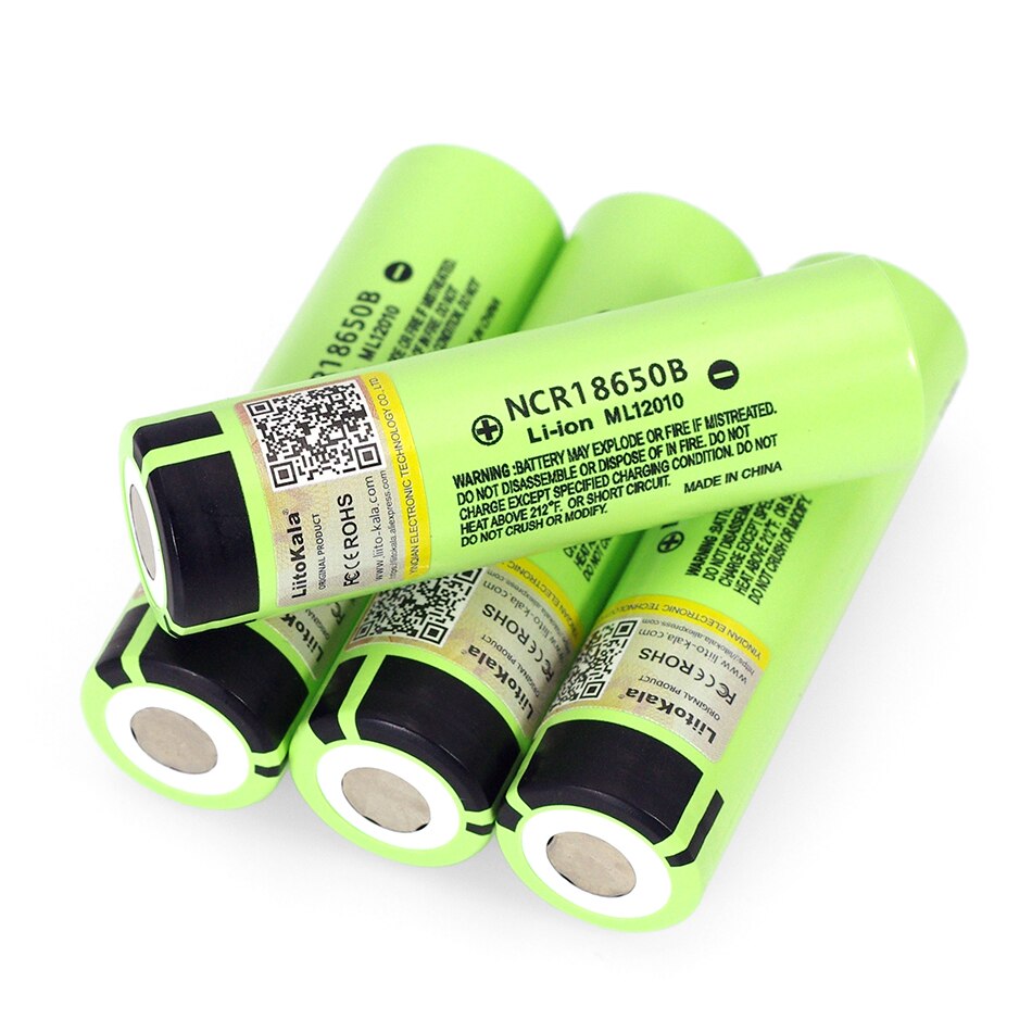 20 stks/partij Liitokala originele 18650 3400 mAh NCR18650B 3.7 V batterij Lithium Oplaadbare Batterij Voor Zaklamp Batterijen