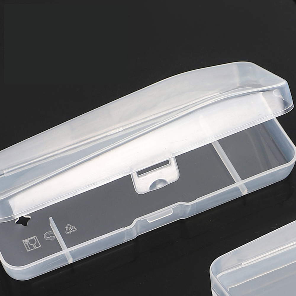 Draagbare Reizen Heren Scheermes Case Scheren Machine Container Houder Scheerapparaat Doos Transparante Plastic Scheermesjes Opbergdoos