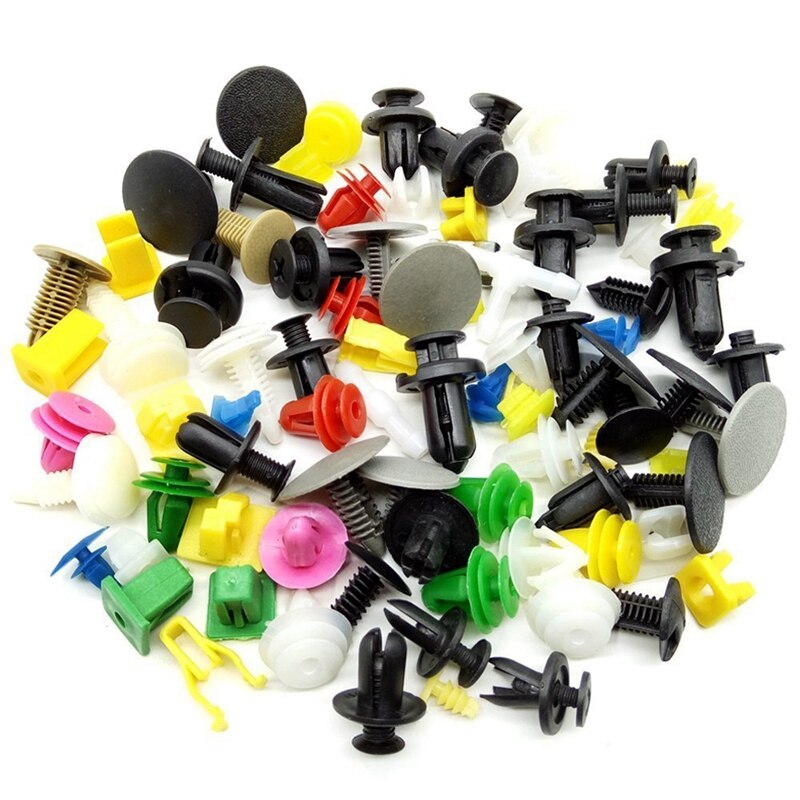 440 stuks auto bevestigingsclips bumperclips deurpaneel spatbordvoering houder kunststof drukpen klinknagel set schroefclips met