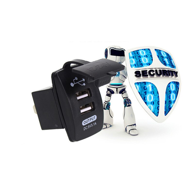 Wasserdicht 12V 24V Mini Mikro Dual USB Stecker Auto Motorrad Zigarette Leichter Buchse Auto Ladegerät 3,1 A USB ladegerät DIY Ladung