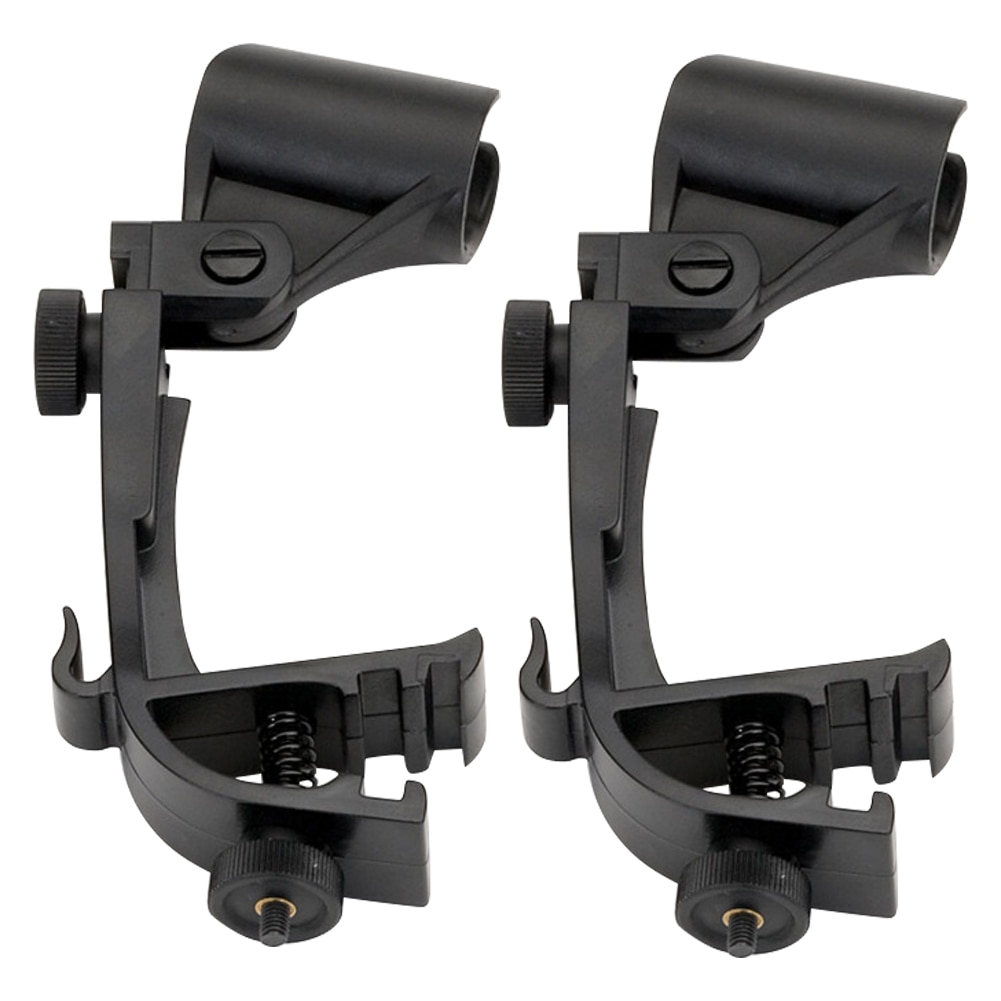 2 pièces antichoc multifonction réglable support de Microphone Portable mains libres tambour universel fixe pince support étape léger